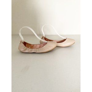 Kate Spade Tan Leather Slip On Ballet Flats 5.5 M